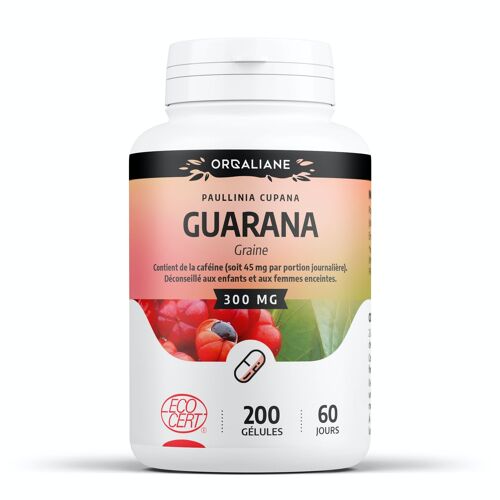 Guarana Bio - 300 mg - 200 gélules