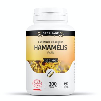 Organic Hamamelis - 220 mg - 200 capsules