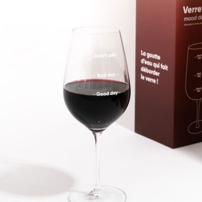 Weinglas, um deine Stimmung zu zeigen