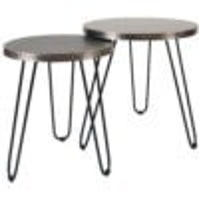 Salontafel Palma – Set van 2 – Nickel