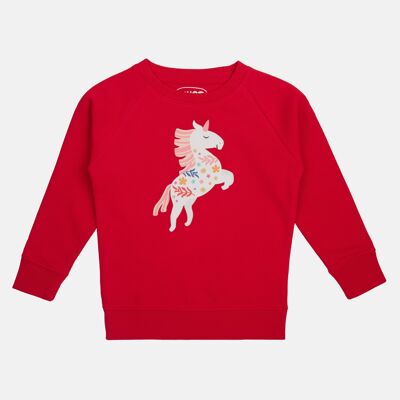 Pull enfant en coton bio "Au pays des licornes"