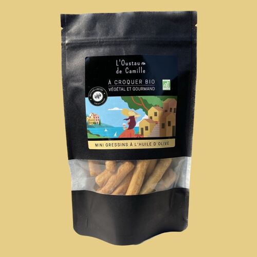 À Croquer Végétal Bio - mini Gressin Nature à l'huile d'olive - 100g