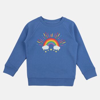 Pull enfant en coton bio "Somewhere over the rainbow" 1