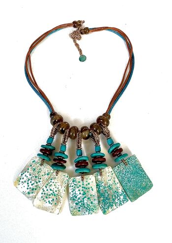 Collier Coquillage Turquoise