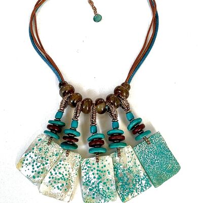Collier Coquillage Turquoise