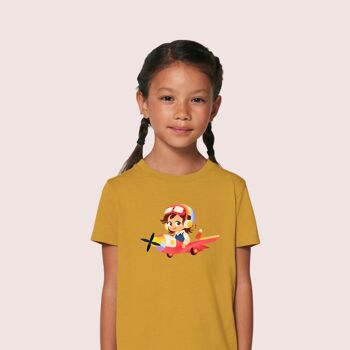 T-shirt enfant en coton bio "Love to fly" 4