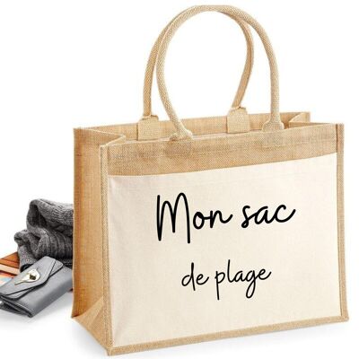 Cabas " mon sac de plage "