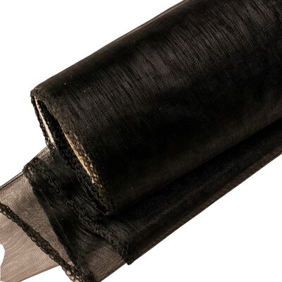 Organza 12cm x 8.2m - Black