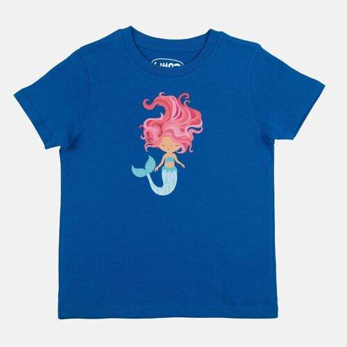 Kinder-T-Shirt aus Biobaumwolle "Meermädchen gibt es doch"