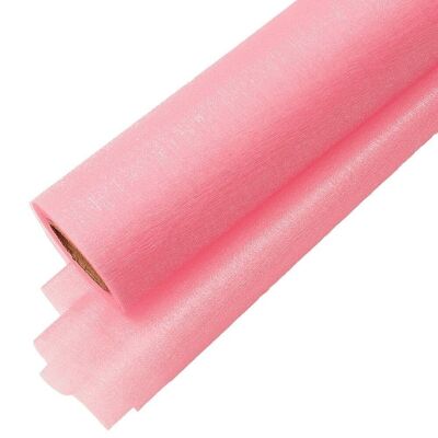 Organza neige 23,5cm x 10m - Rose