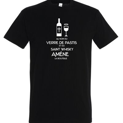 Humorous T-SHIRT In the name of the glass of pastis