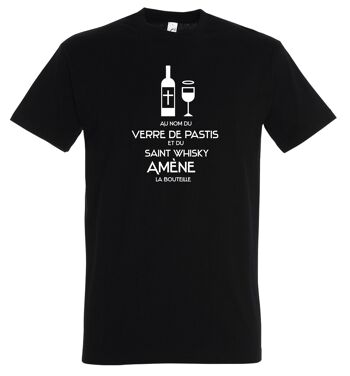 T-SHIRT humoristique Au nom du verre de pastis 1