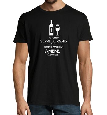 T-SHIRT humoristique Au nom du verre de pastis 2