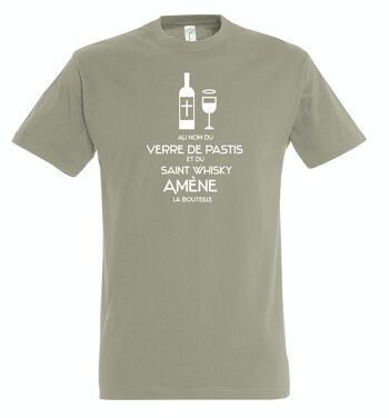 T-SHIRT humoristique Au nom du verre de pastis 3