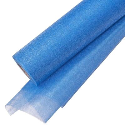 Organza di neve 23,5 cm x 10 m - Azzurro