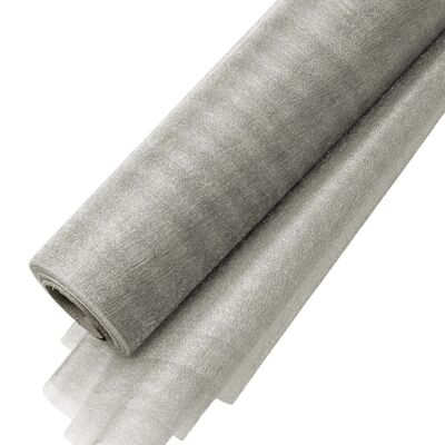 Schneeorganza 23,5 cm x 10 m – Silber