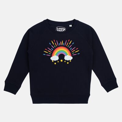 Kinder-Sweater aus Biobaumwolle "Over the rainbow"
