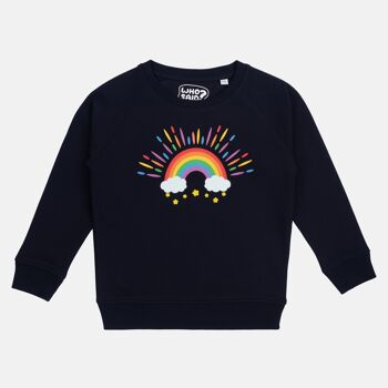 Pull enfant en coton bio "Over the rainbow" 1