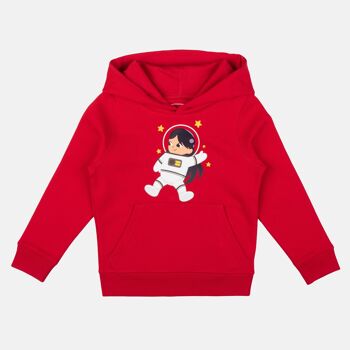 Sweat à capuche enfant en coton bio "Voyage dans les étoiles" 4