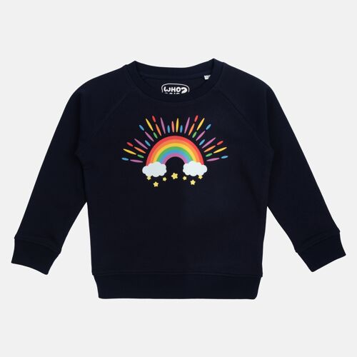 Kinder-Sweatshirt aus Biobaumwolle "Bunt wie ein Regenbogen"