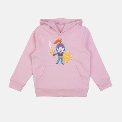 Children's hoodie made from organic cotton "The Knight of Fruit"