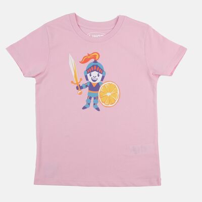 Camiseta infantil de algodón orgánico "El Caballero de la Fruta"