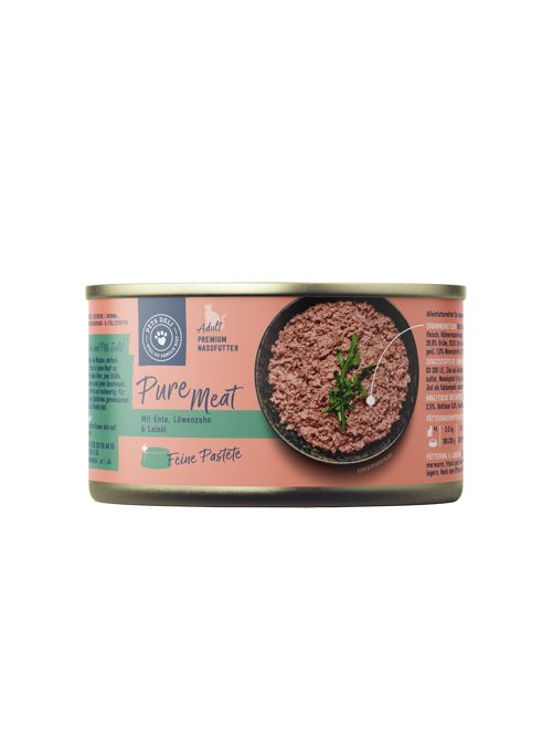 Nassfutter Pure Meat mit Ente - 200g