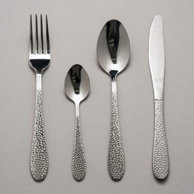 GRÅFOT - Cutlery set, 16 parts, Silver
