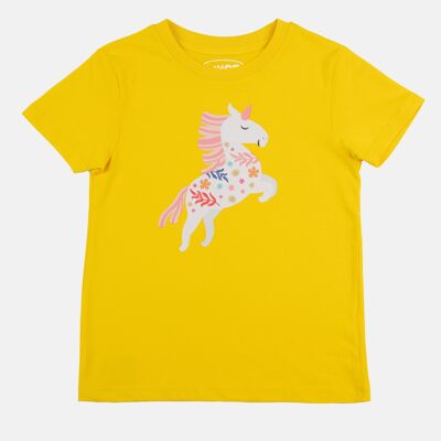 Kinder-T-Shirt aus Biobaumwolle "Einhörner für alle"