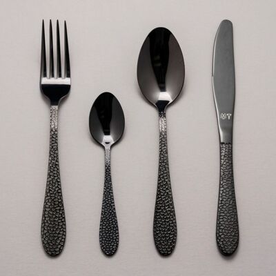 ONYX - Cutlery set, 16 pieces, Black