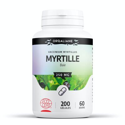 Myrtille Bio - 250 mg - 200 gélules