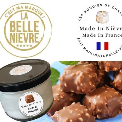 "CHOCO-PRALINE" CANDLE MADE IN NIEVRE