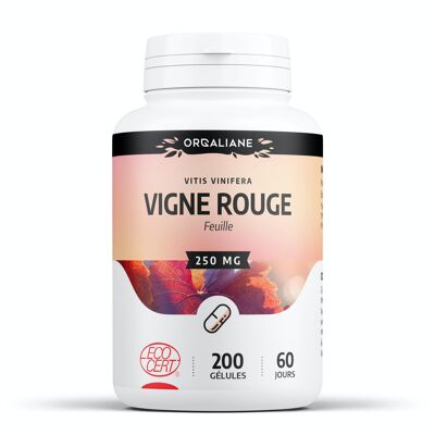 Organic red vine - 250 mg - 200 capsules
