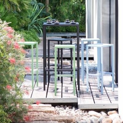 Furniture - Vermobil Rimini pastel blue metal bar stools