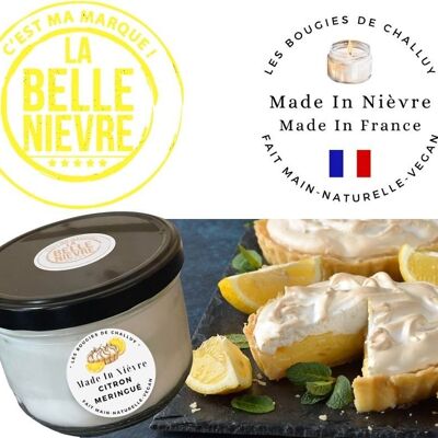 "LEMON MERINGUE" CANDLE MADE IN NIEVRE