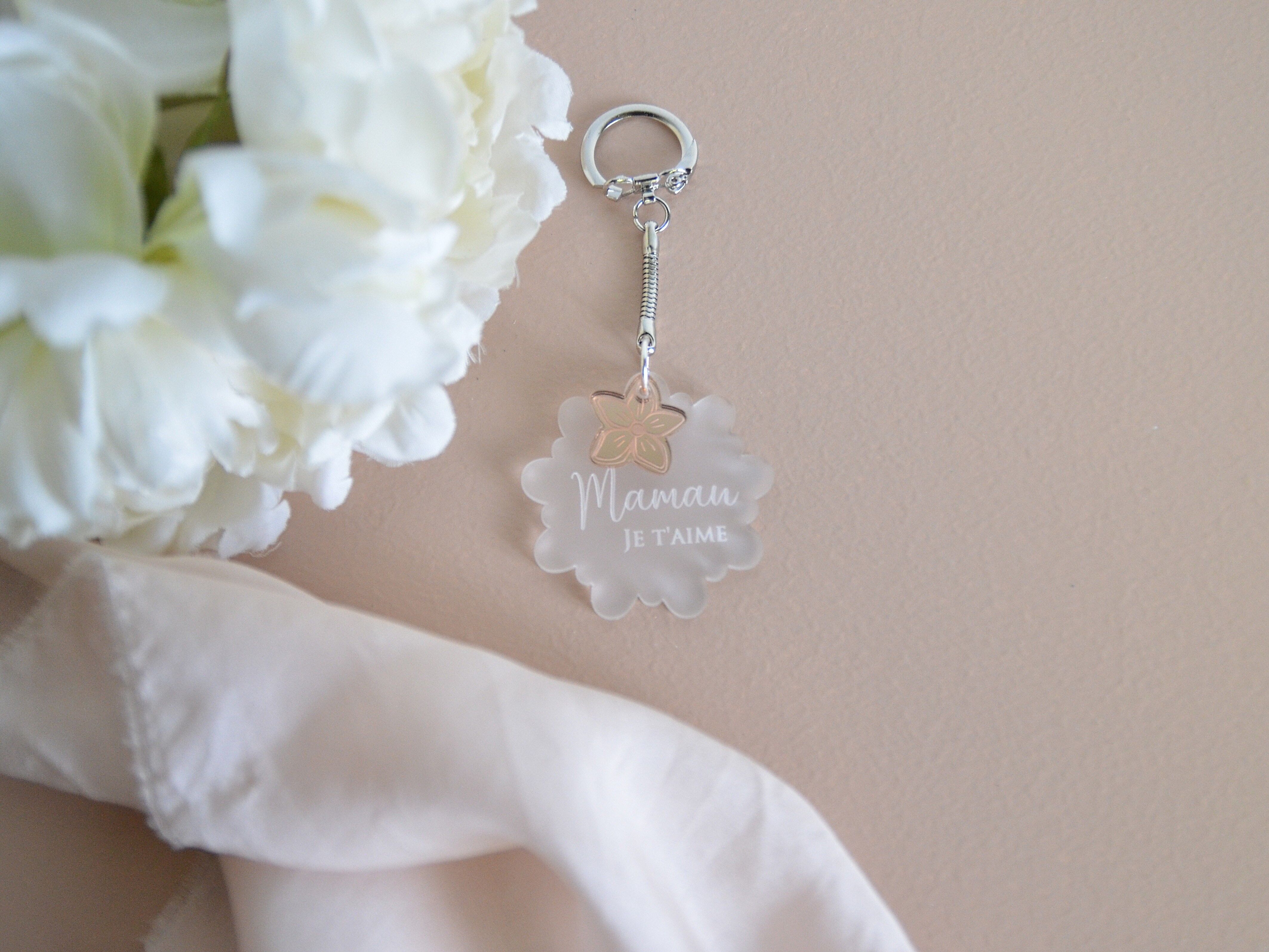 Portachiavi floreale per la festa della mamma