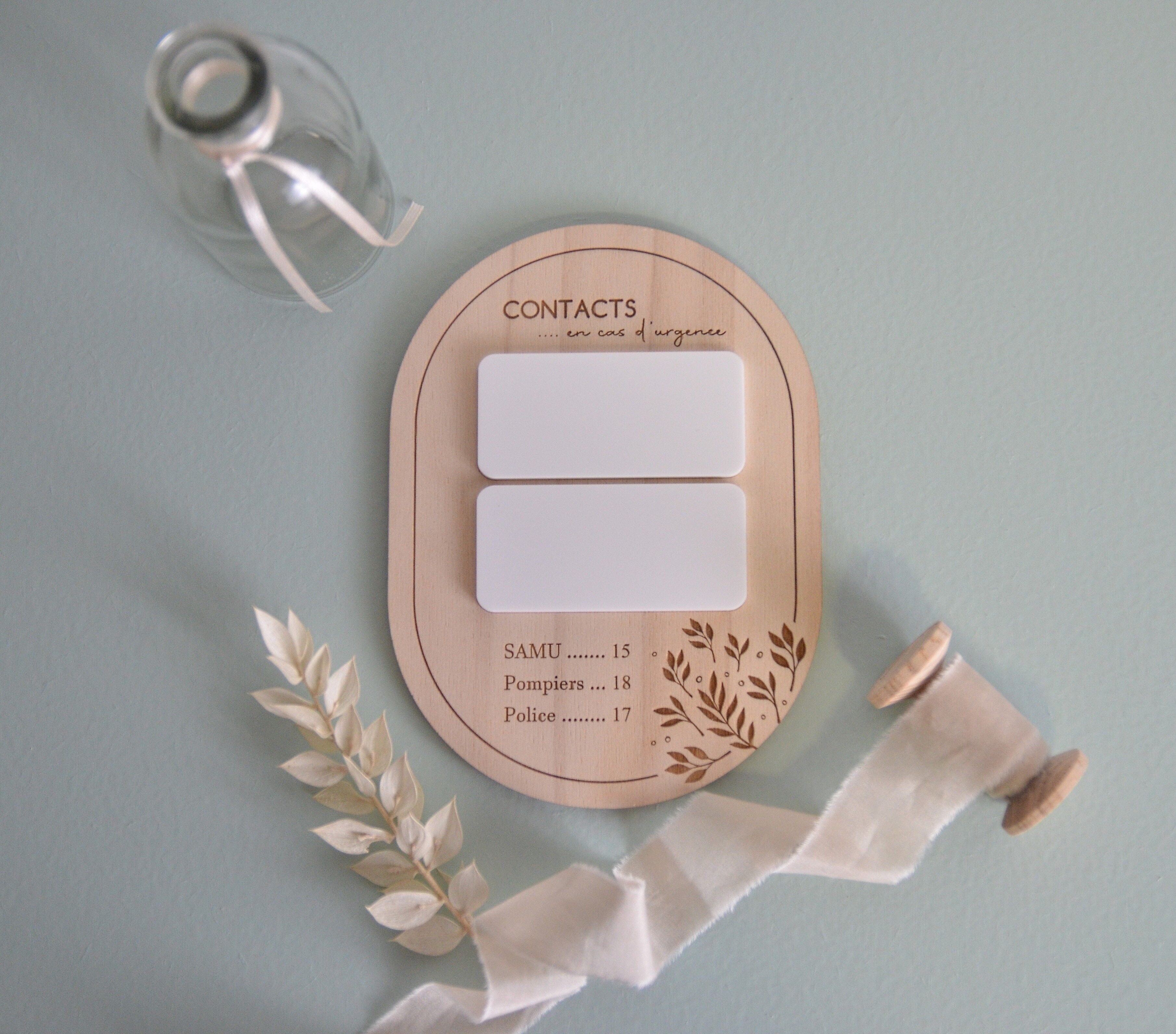 Mémo numéros d'urgence à remplir