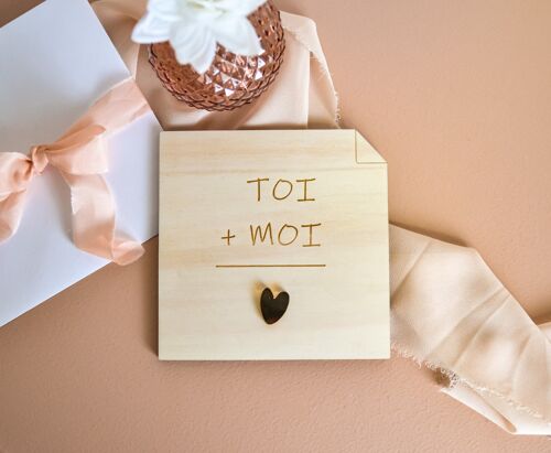 Mot d'amour "Toi +Moi " - Collection Saint Valentin