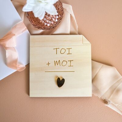 Mot d'amour "Toi +Moi " - Collection Saint Valentin