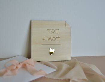 Mot d'amour "Toi +Moi " - Collection Saint Valentin 2