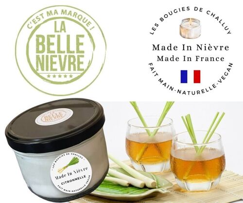 BOUGIE "CITRONNELLE" MADE IN NIÈVRE