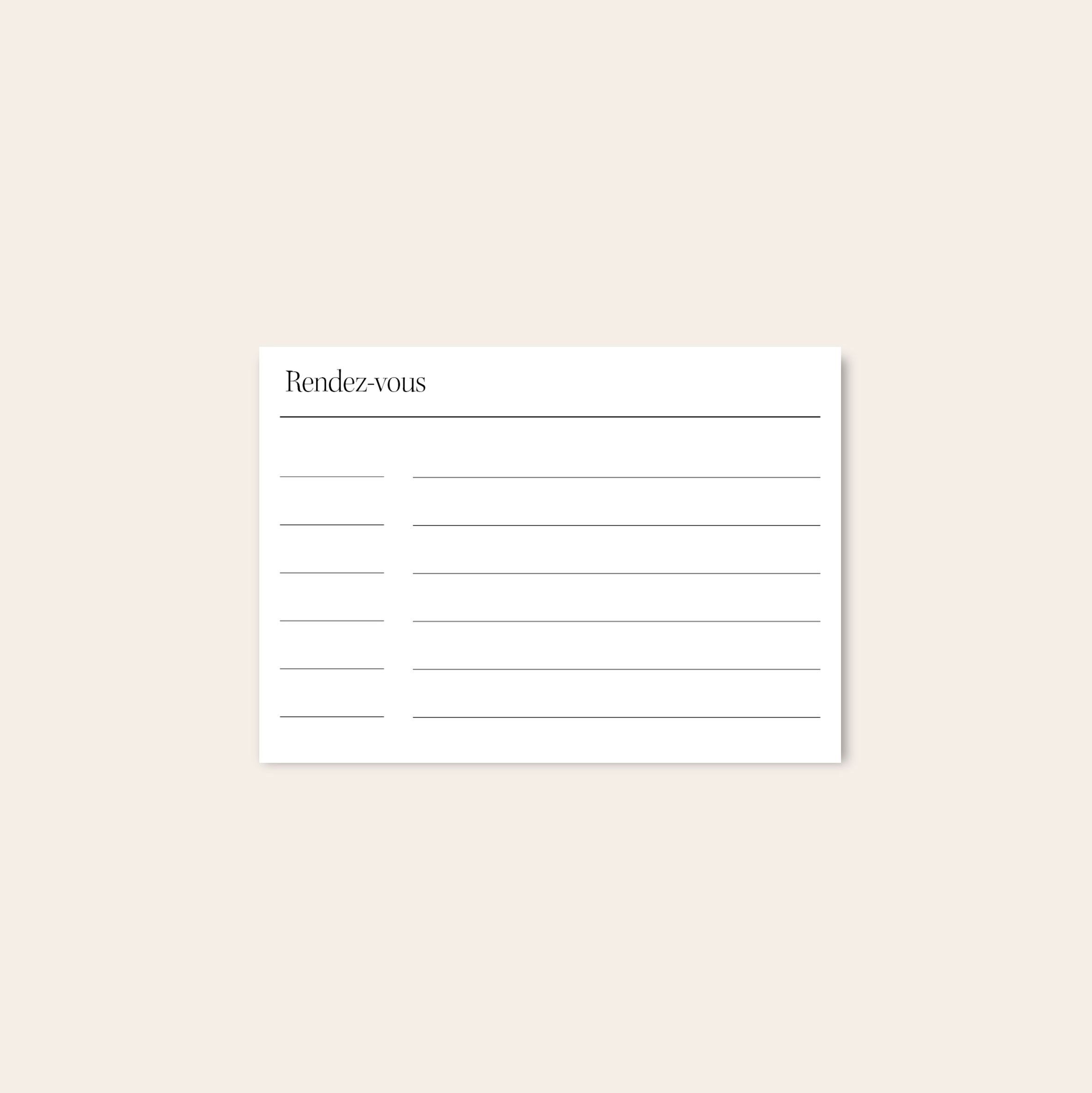 Carte di appuntamento