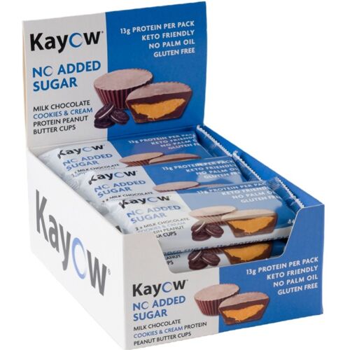 No Added Sugar High Protein Milk Choc Cookies & Cream Peanut Butter Cups