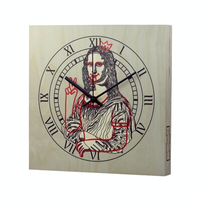 Reloj de pared "Reloj de madera Mona Clara"