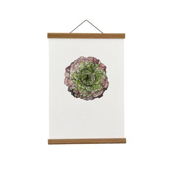 Illustration botanique : Renoncule japonaise A3+ (Vert) Giclée Art Print 1