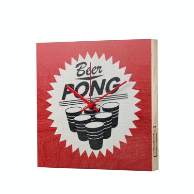 Reloj de pared "Woodclock Pong"