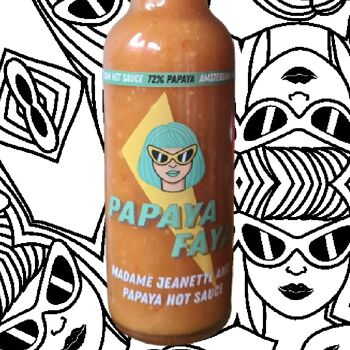 Sauce piquante à la papaye Faya (72 % de papaye) 2