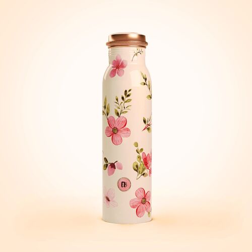 Funky Flower Pure Copper Water Bottle