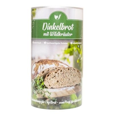 Baking mix spelled bread wild herbs