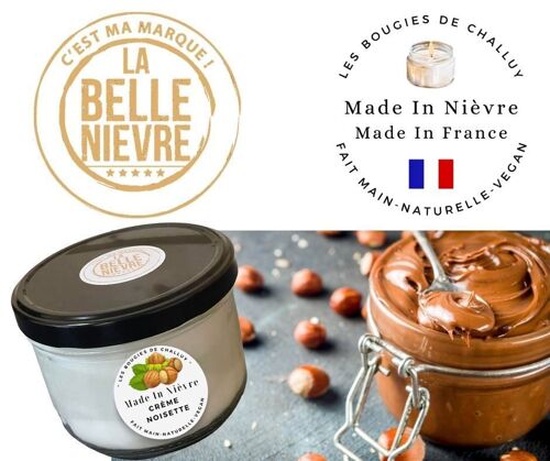 BOUGIE "CREME NOISETTE" MADE IN NIÈVRE